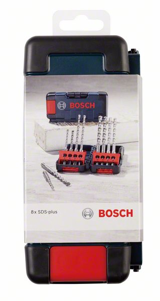 Bosch 8 tlg. Tough Box SDS-Plus-3 Bohrerset